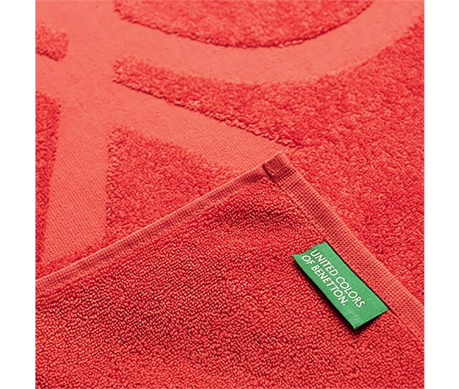 Alfombra de Baño 100% Algodón 80x50 Rojo