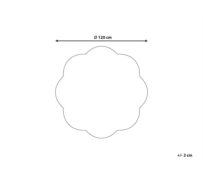 Beliani Alfombra para niños DUREVI Beige