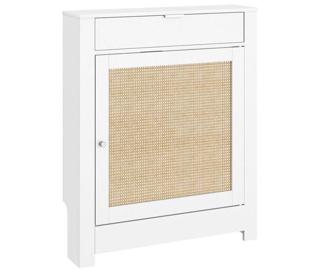 Cubre Radiadores Melamina de Madera, MDF HOMCOM Blanco