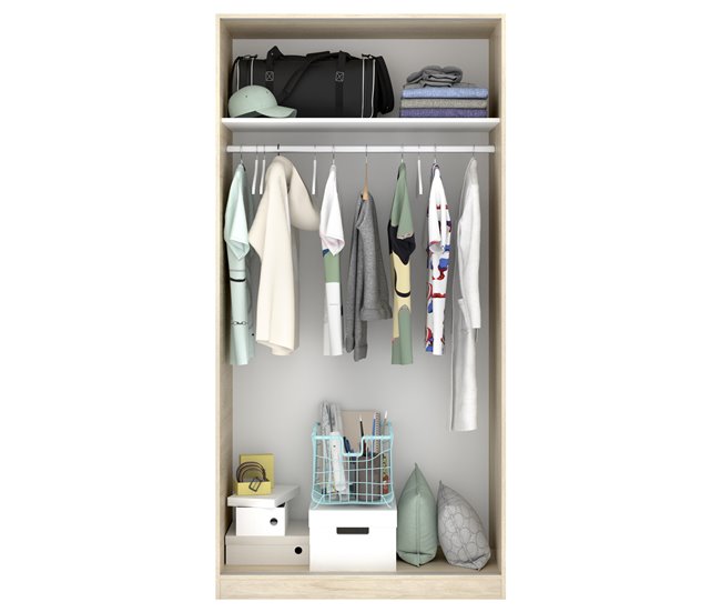 Armario 2 puertas correderas Slide 100 Multicolor