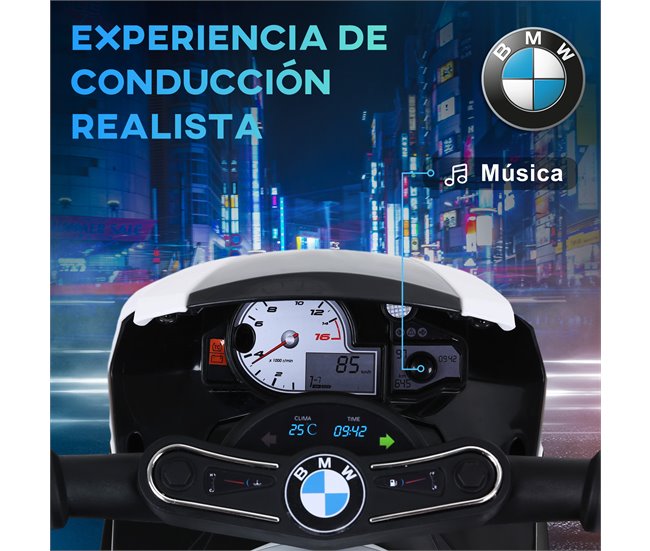 Moto Eléctrica Infantil PP y metal HOMCOM Negro