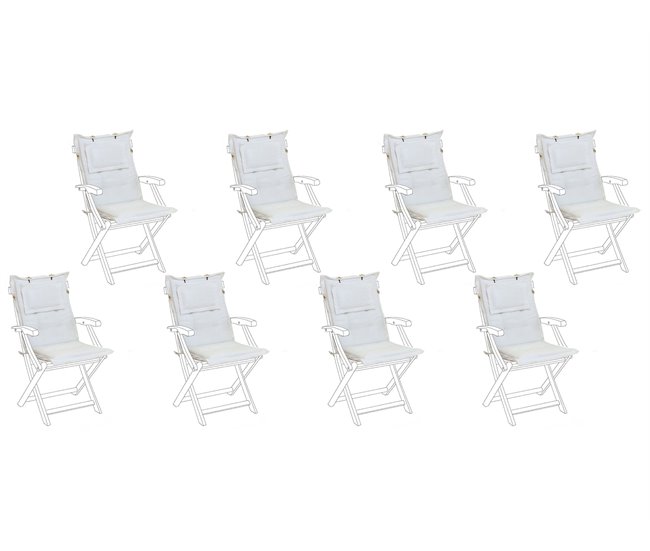 Beliani Cojines de asiento MAUI Azul