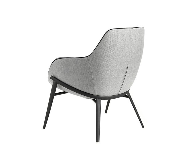 ANGEL CERDA Sillón confidente tapizado tela Negro