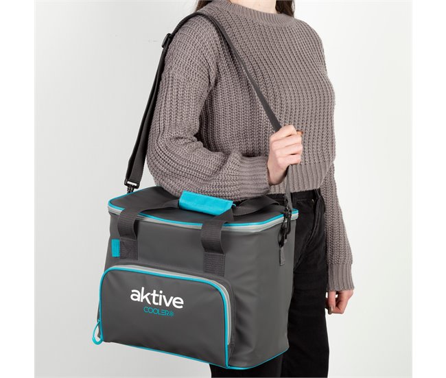 Aktive Bolsa térmica 20 litros de alto rendimiento Gris Azul