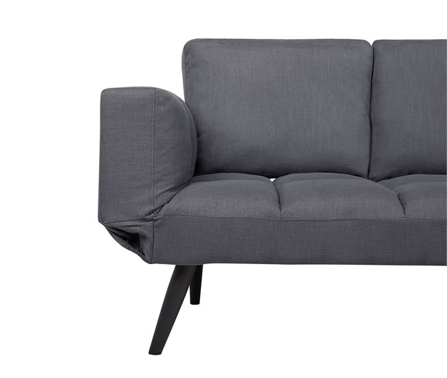 Beliani Sofá de 2 plazas Poliéster BREKKE Azul Marino