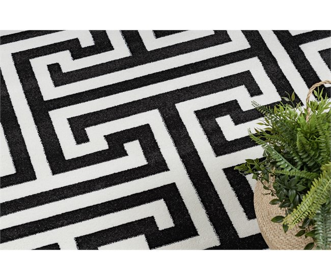 Alfombra HAMPTON Crown 120x170 Negro