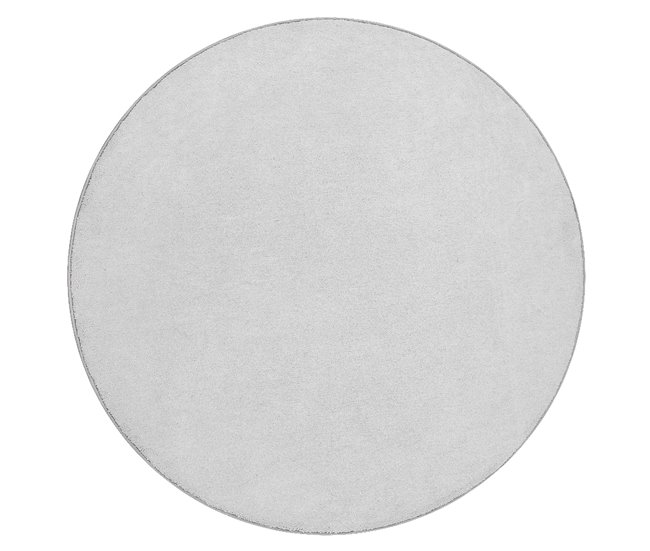 Alfombra CASHMERE círculo llanura 133x133 Plateado