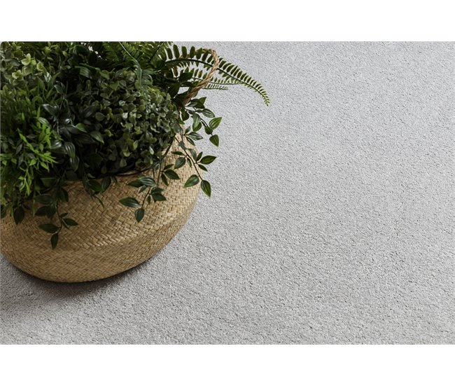 Alfombra CASHMERE círculo llanura 133x133 Plateado