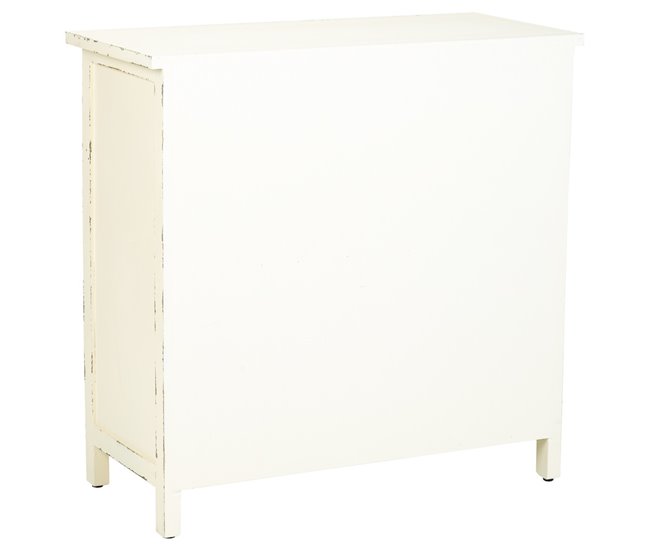 Aparador de madera de 2 puertas Negro