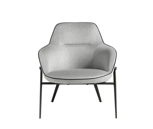 ANGEL CERDA Sillón confidente tapizado tela Negro