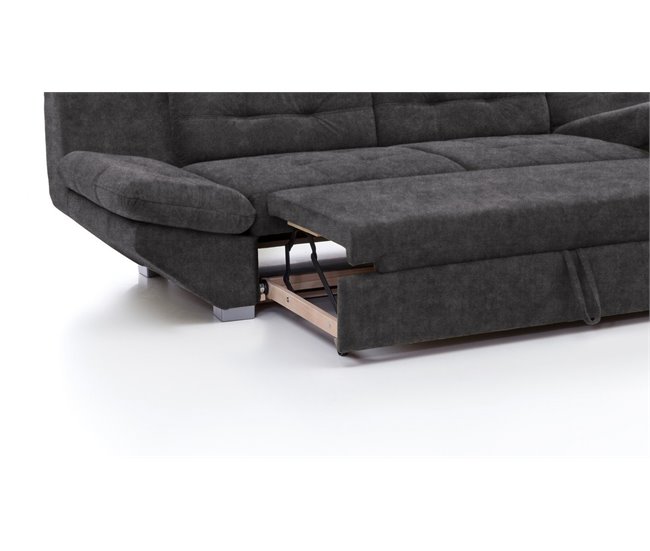 Chaise longue convertible en cama ETERNITY Antracita
