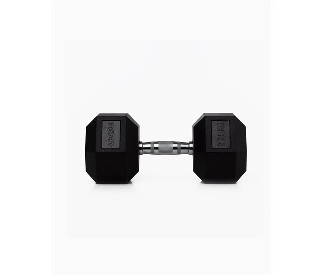 Mancuernas Hexagonales 27,5Kg (Pareja) - BOOMFIT Negro