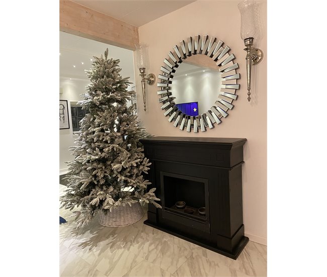 Beliani Árbol de Navidad BASSIE Blanco