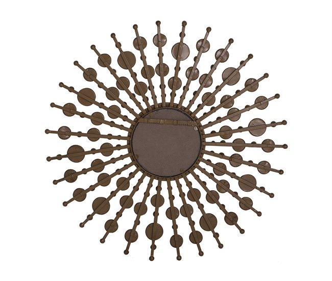 Beliani Espejo decorativo BLOIS Dorado