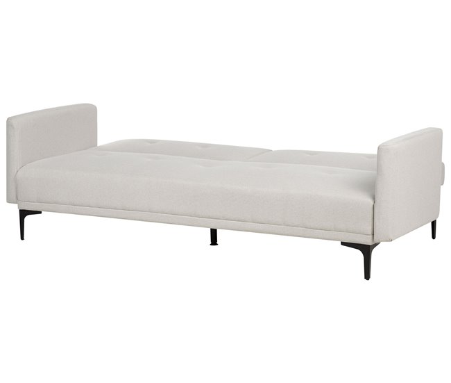 Beliani Sofá cama Poliéster LUCAN Azul Marino