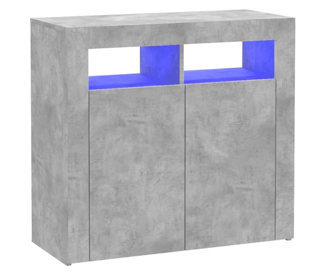 Aparador con luces LED 80 Gris