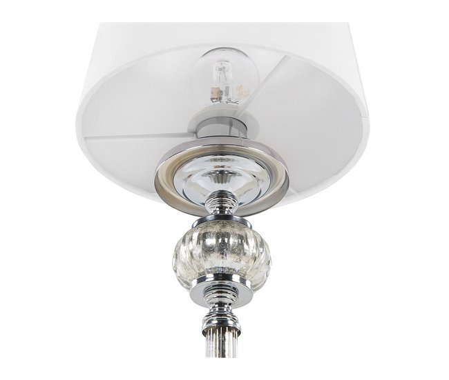 Beliani Lámpara de mesa KUBENA Blanco