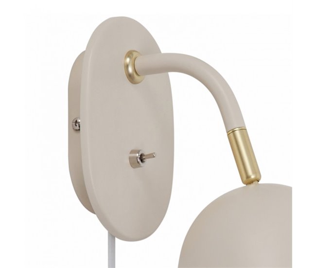 Aplique de pared Fleur Metal  Retro - Vintage Beige