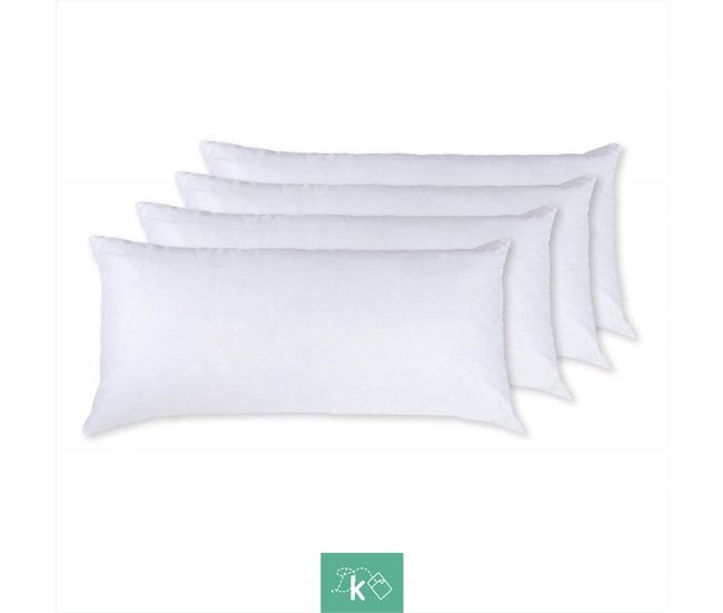 Almohada Fibra Hueca Siliconada 70x34 Blanco Veta