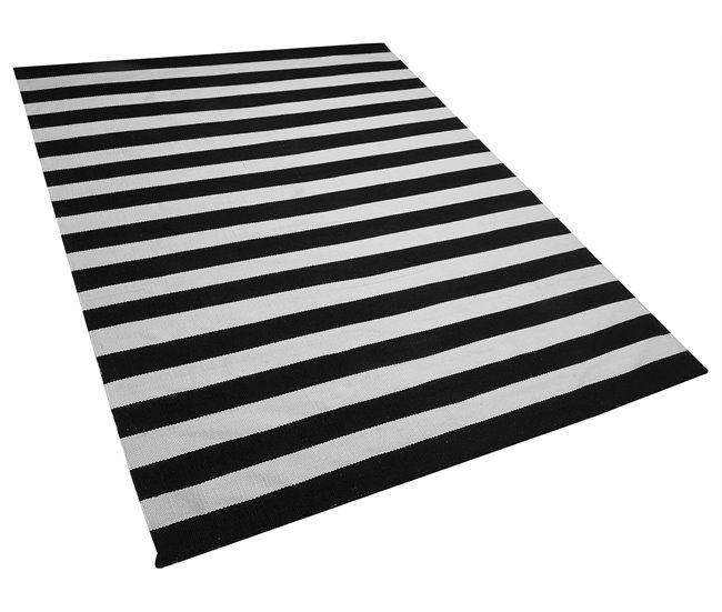 Beliani Alfombra de exterior TAVAS 160x230 Negro