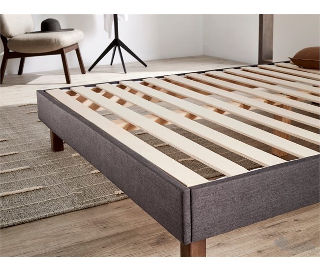 Base Tapizada Gris Descansin | Maxima Comodidad 