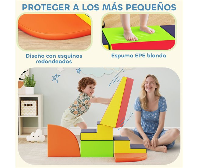 Bloques de Espuma Cuero Sintético AIYAPLAY Multicolor