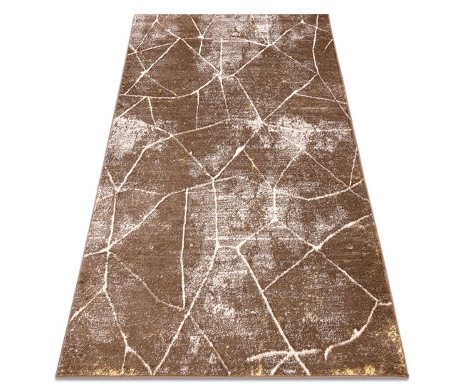 Alfombra MEFE moderna 2783 Mármol Structural dos niveles 140x190 Gris
