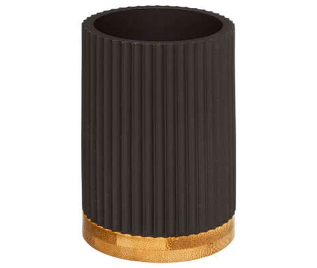Vaso Portacepillos De Dientes Negro