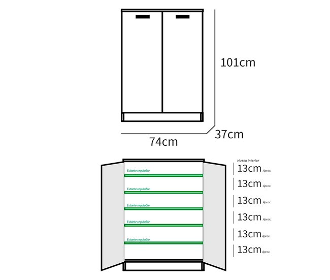 Armario Multiusos Briebe Nova Madera