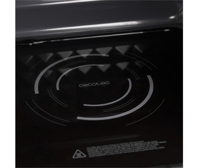 Microondas GrandHeat 2000 Flatbed White Cecotec Plateado
