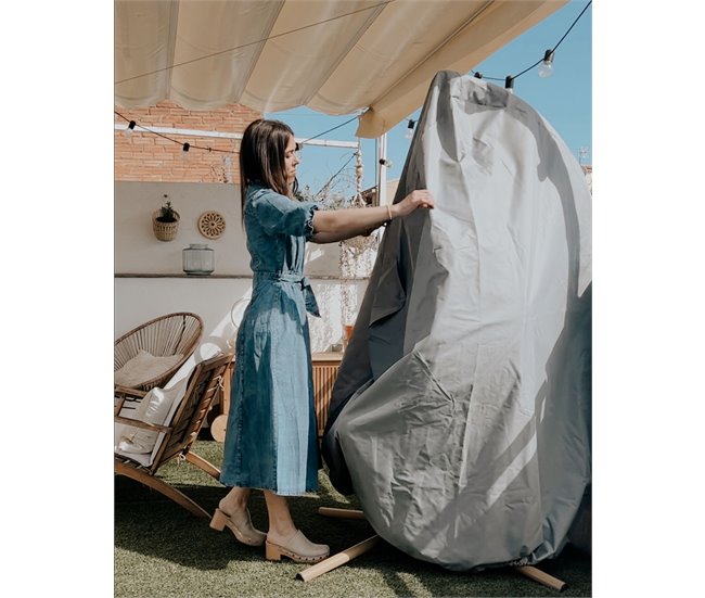 Beliani Cubierta para muebles CHUVA Gris