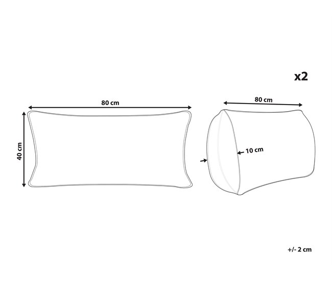 Beliani Almohada VIHREN Blanco