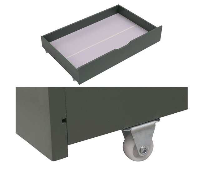 Juego de 2 cajones para cama Verde