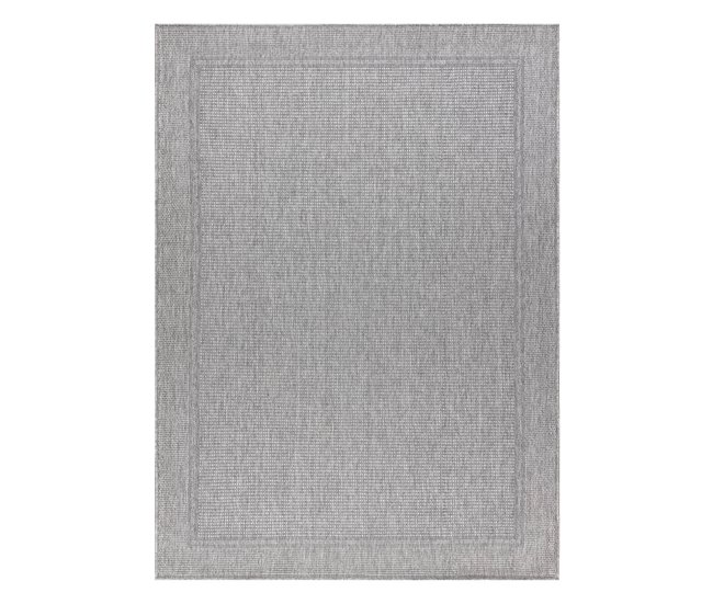 Alfombra MIMO 5979 sisal exterior marco 180x270 Gris