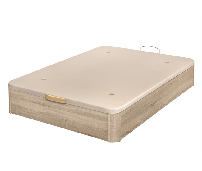 Canapé Abatible de Madera Cambrian Gran capacidad 105x190 Roble