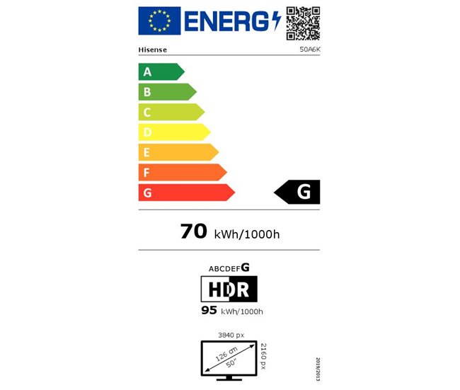TV HISENSE A6K UHD 4K Smart TV Negro