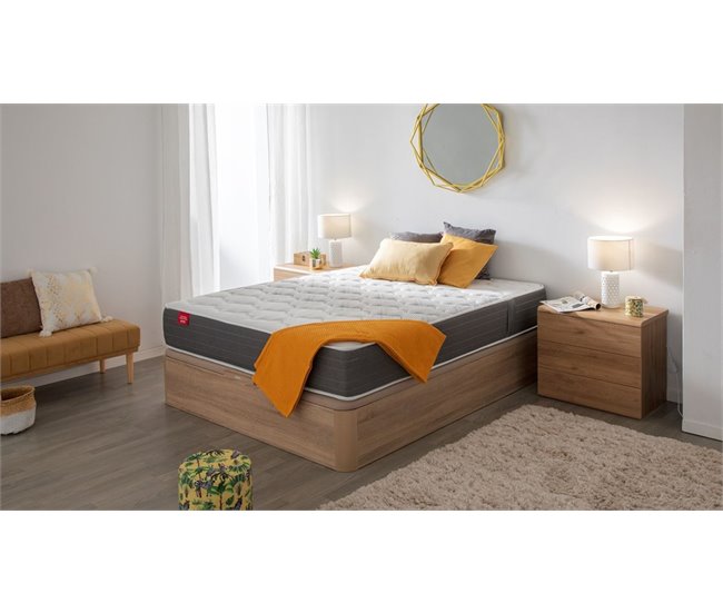 Colchón DREAMLIGHT 8K PIKOLIN de muelles de hilo continuo Normablock + canapé gratis Pikolin color blanco 