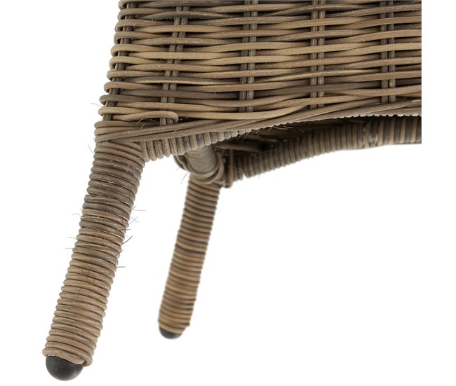 conjunto de ratán Marron