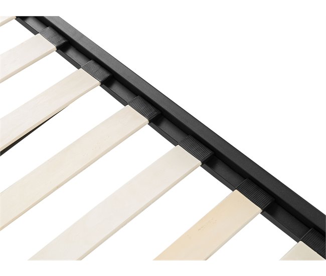 Beliani Cama nido Acero TULLE 92x209 Blanco