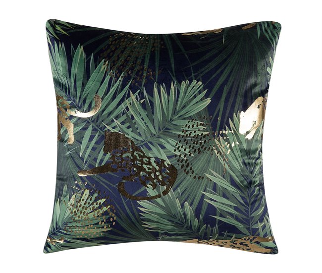 Beliani Cojín decorativo BELLEROSE Verde Oscuro