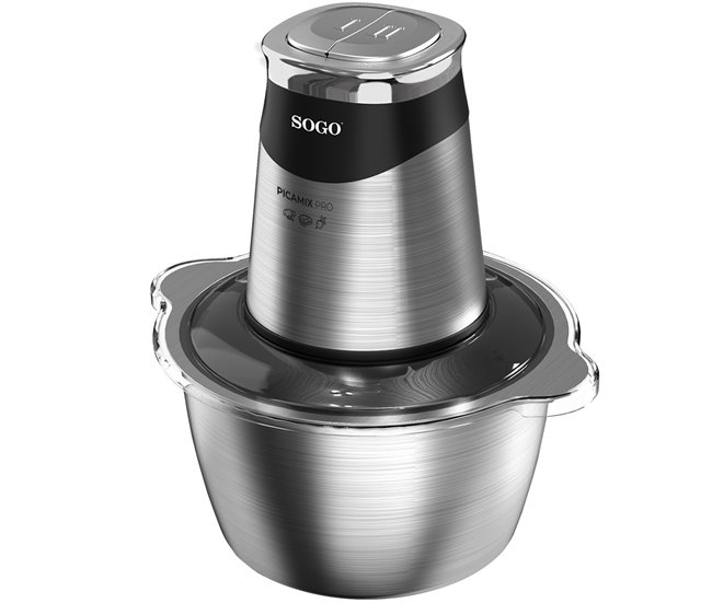 SOGO PICADORA ALIMENTOS INOX 1.8L Plateado