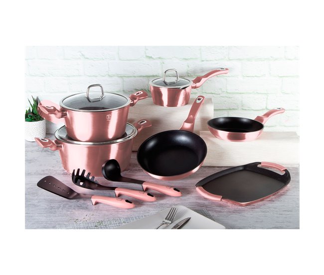 Batería de Cocina Berlinger Haus AT-6044 Rosa