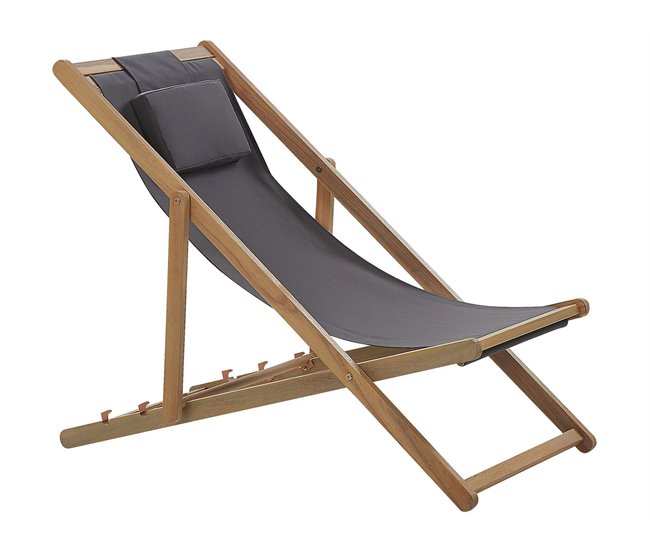 Beliani Tumbona AVELLINO Blanco/ Beige