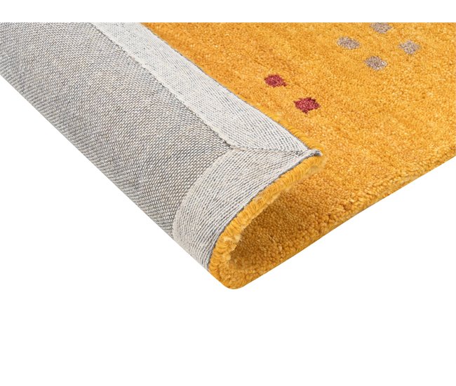 Beliani Alfombra de pelo corto ATALAN 80x150 Amarillo