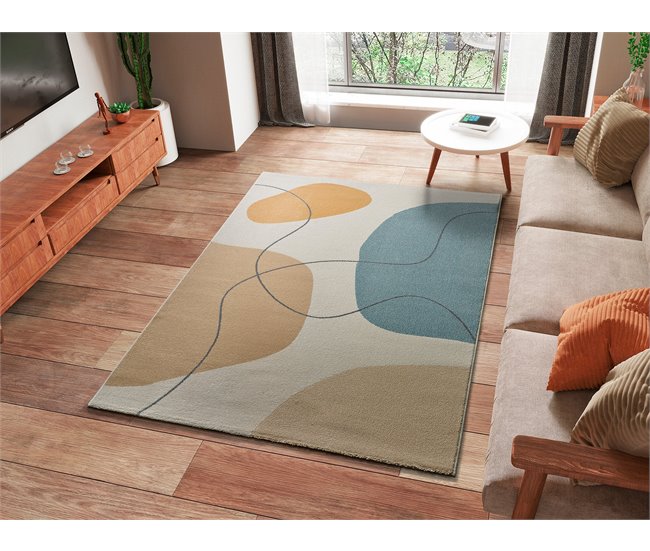 Alfombra con formas orgánicas NEW YORK - ATTICGO 160x230 Multicolor