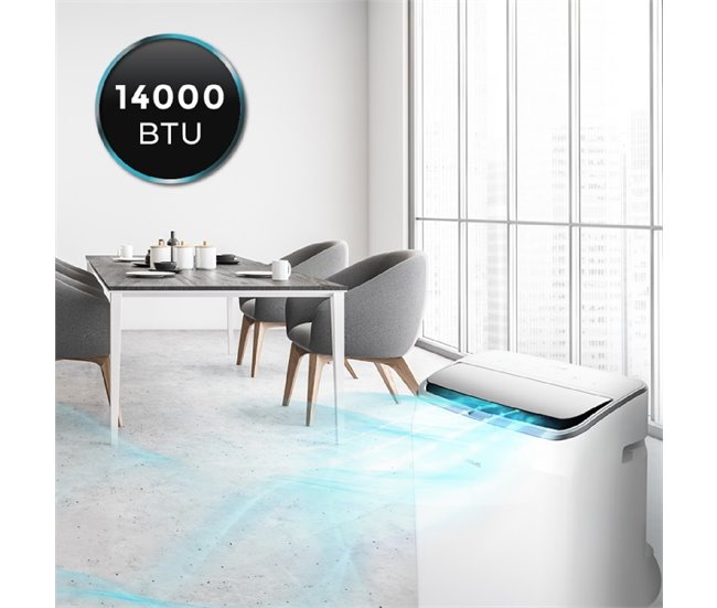 Aire acondicionado portátil ForceClima 14800 Soundless Heating Connected Cecotec Blanco
