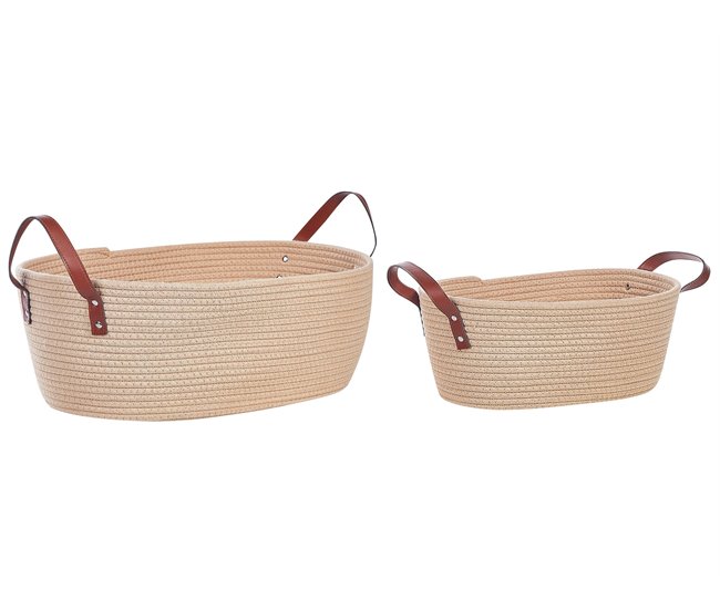 Beliani Estante de baño pequeño GISSAR Beige