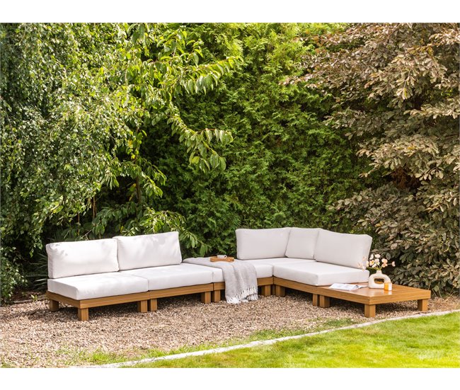 Beliani Conjunto longue SANZA Blanco