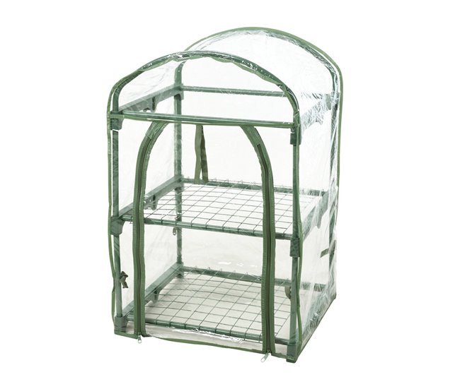 Well Home Invernadero de 2 Niveles con marco de Metal Verde