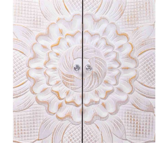Armario de madera de 2 puertas Blanco